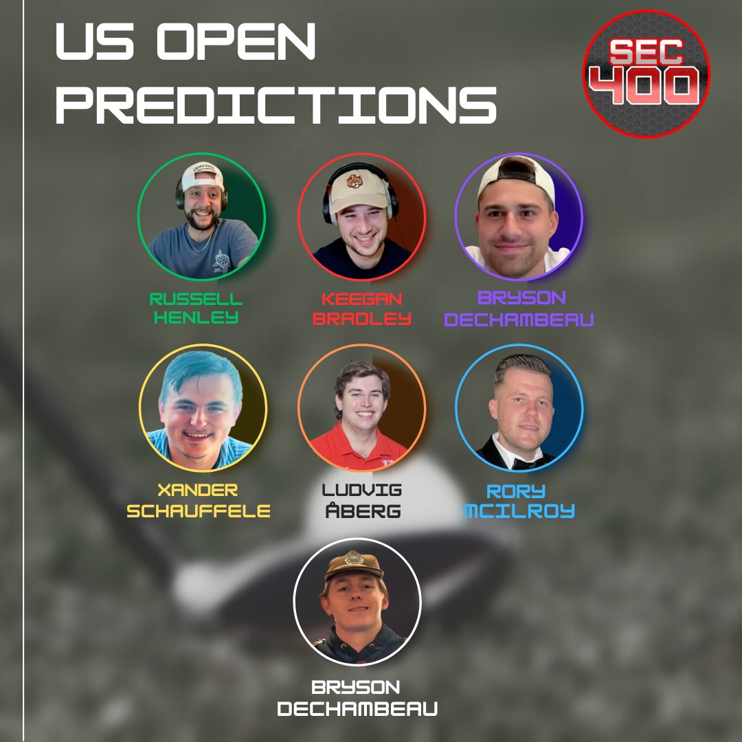 Our staff picks are in ahead of the toughest tournament on the golf calendar! Who are you taking to win the US Open this weekend?!