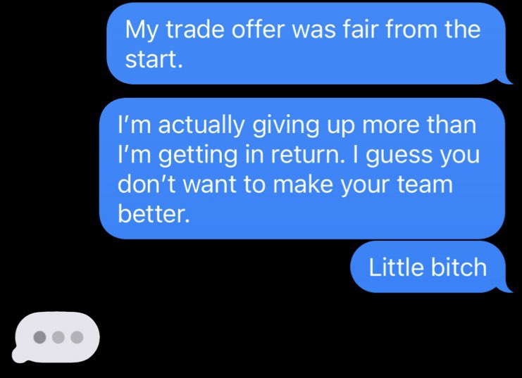 New to this whole “fantasy football trade negotiation” thing. How did I do?