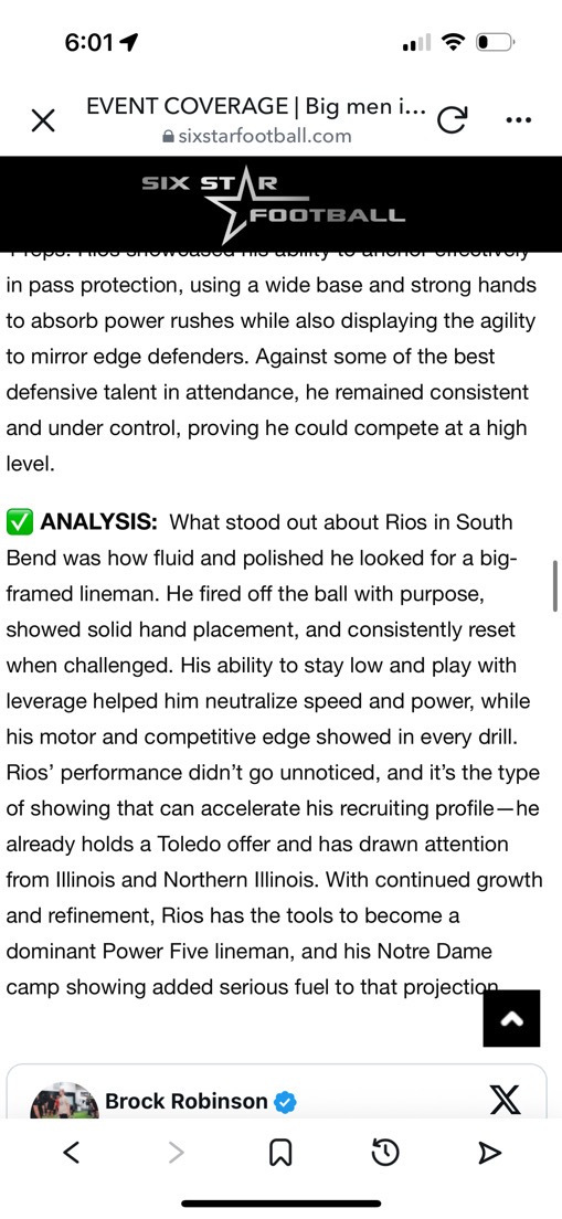 Carlos Rios (@c_rios78) on Twitter photo Thank you <a href="/sixstarfootball/">Six Star Football | PLUS+</a> for the write up from Irish Invasion! <a href="/OLMafia/">OL MAFIA</a> <a href="/coachpass23/">Michael Passarella</a> <a href="/CoachBorsch/">Grant Borsch</a> <a href="/CoachBizz/">Nick Bizzieri</a> <a href="/KylePetros1/">Coach Petros</a> <a href="/EDGYTIM/">Timothy “EDGYTIM” OHalloran</a> Thank you <a href="/sixstarfootball/">Six Star Football | PLUS+</a> for the write up from Irish Invasion! <a href="/OLMafia/">OL MAFIA</a> <a href="/coachpass23/">Michael Passarella</a> <a href="/CoachBorsch/">Grant Borsch</a> <a href="/CoachBizz/">Nick Bizzieri</a> <a href="/KylePetros1/">Coach Petros</a> <a href="/EDGYTIM/">Timothy “EDGYTIM” OHalloran</a>