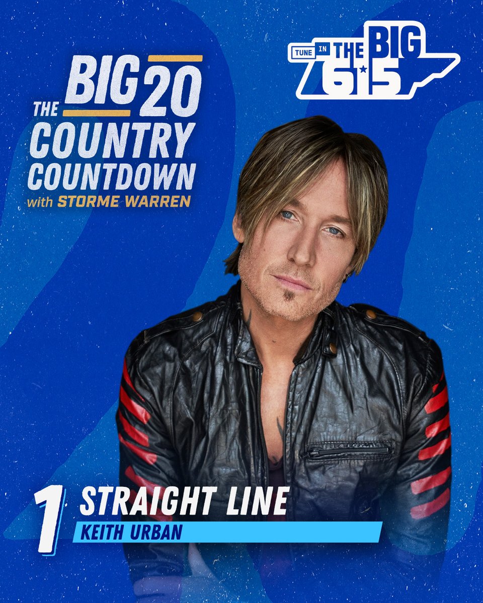 He’s back on top! 🙌 Keith Urban grabs the top spot on this week’s BIG 20 Country Countdown! 🎸🔥

Hear the full countdown every Saturday at 10am CT. Who do you think is climbing next? ⬇️