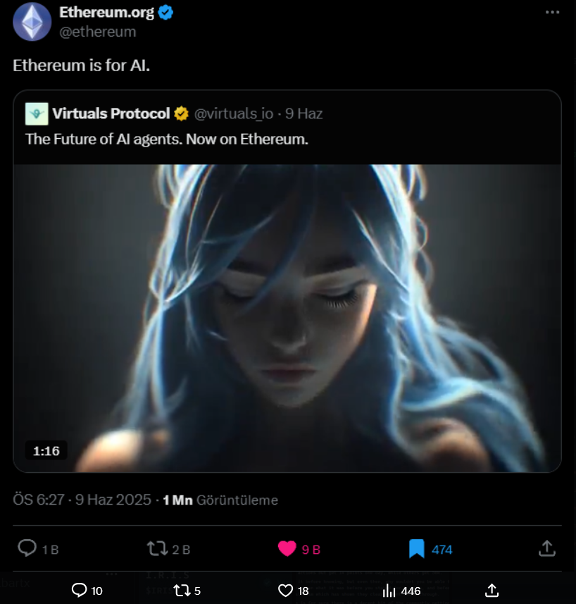 itsyaboiiswell's tweet image. $IRIS 🚨 EXPECTED MAD GAINS!
The next 100x Genesis launch is live!

👉🏻 virtuals-reward.app/geneses/3838

Why you should join, let me explain it for you ⤵️

- Backed by the #ETH Foundation
- Strong liquidity and TVL on #Ethereum
- Built by the @virtuals_io team
- Tier 1 on @VaderResearch…