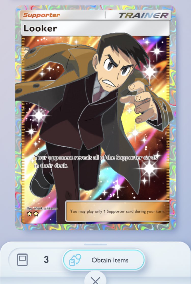 StratLabX's tweet image. Pokémon TCG Pocket recently gave me my 3rd FA Looker

Yaaaay!… 😭
