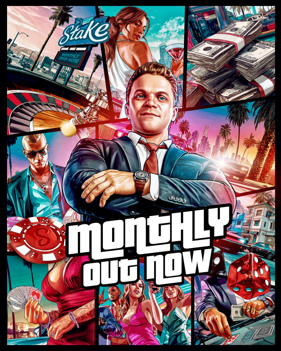 Stake's tweet image. Another Monthly bonus before GTA VI! 🌴

Head to your inbox to claim your bonus.
