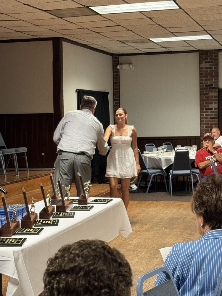 Congratulations to Aleah Cruz for her recognition at the Wabash River Conference Spring Sports Banquet for softball.