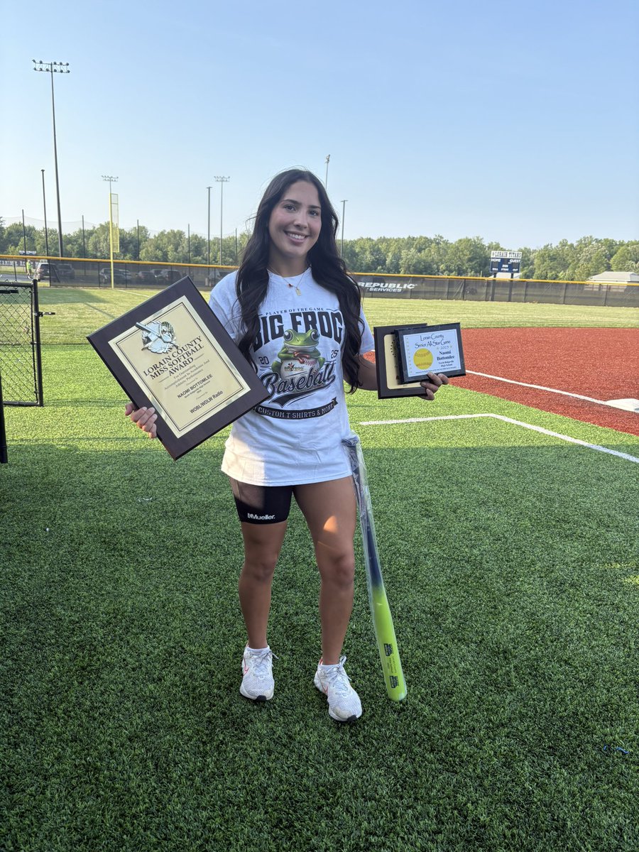 Naomi Bottomlee 2025 (@naomibottomlee) on Twitter photo Very honored to be just the third recipient in North Ridgeville school history to win 2025 Miss Softball! Also, I was very blessed to receive DI and DII Player of the Year at the Lorain County Senior All-Star Game.
<a href="/YSUSoftball/">Youngstown State Softball 🐧</a> <a href="/AcordOhio/">OhioOutlawsAcord</a> <a href="/Softballnrhs/">Rangers Softball</a> Very honored to be just the third recipient in North Ridgeville school history to win 2025 Miss Softball! Also, I was very blessed to receive DI and DII Player of the Year at the Lorain County Senior All-Star Game.
<a href="/YSUSoftball/">Youngstown State Softball 🐧</a> <a href="/AcordOhio/">OhioOutlawsAcord</a> <a href="/Softballnrhs/">Rangers Softball</a>