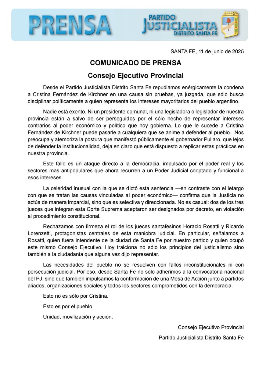 Comunicado Oficial..