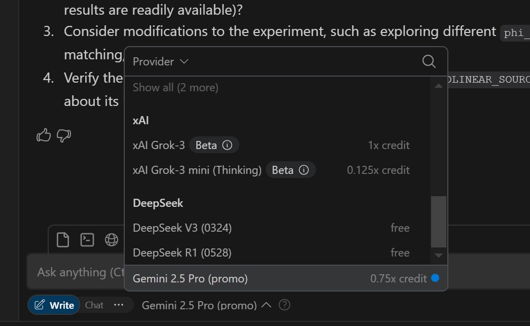 Aaroth's tweet image. Agentic LLM tooling like Windsurf is amazing. But you can already tell from the interface (you can pick from two dozen models from half a dozen different model providers, seamlessly) that AI is going to be a commodity. Not at all clear that LLM developers will get the surplus.
