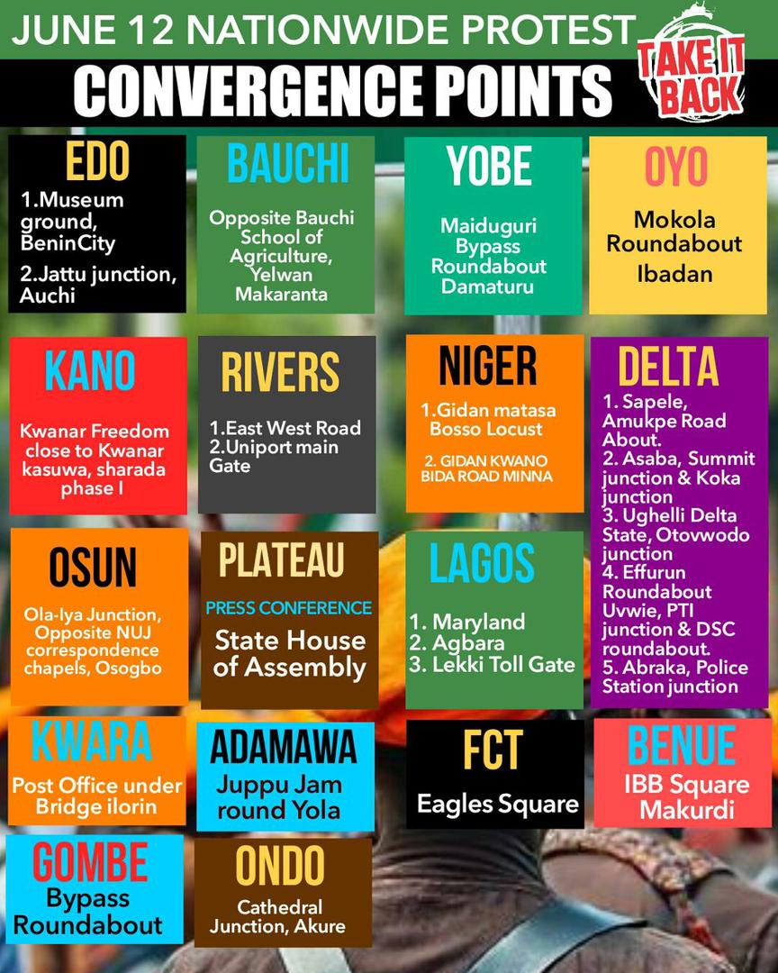 Make sure you raise a placard and resist today. Don't give in to frivolities.

We have absolutely nothing to celebrate.

#June12Protest