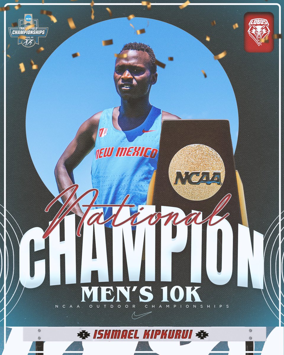 flovom's tweet photo. HISTORY MADE‼️

A MONUMENTAL night for @UNMLoboXCTF 

🏆 NATIONAL CHAMPION: Ishmael Kipkurui
🥈 NATIONAL RUNNER-UP: Habtom Samuel

1-2 on the biggest stage — the FIRST time in program history.

So happy for Coach Gauson, his staff, and our amazing student-athletes — you made Lobo Nation PROUD. We are just getting started 😉🏆🐺