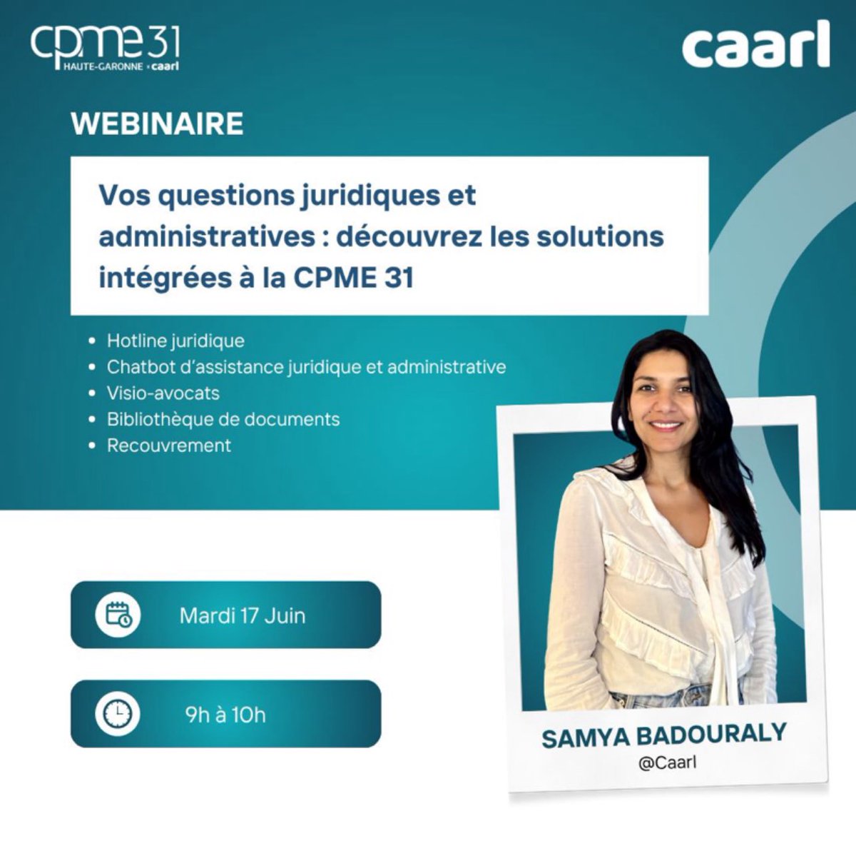 💡Nouveauté service  <a href="/cpme31/">CPME31</a> 

🚀 Une plateforme d'assistance en ligne pour vos questions juridiques et administratives 

Notre priorité : vous soutenir et vous accompagner dans votre quotidien d'entrepreneur ✊

Vous renseigner ici 👇
cpme31.fr/agenda/webinai…

#service #cpme