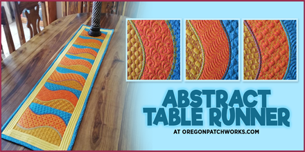 Oregonpatchwork's tweet photo. 70% OFF! 🖤 Abstract Table Runner
Modern shapes &amp; clean lines for stylish home décor
Sale ends June 12!
 https://t.co/uPG8zFpM7D
#OregonPatchWorks #EmbroideryDesigns https://t.co/7MMln460yX