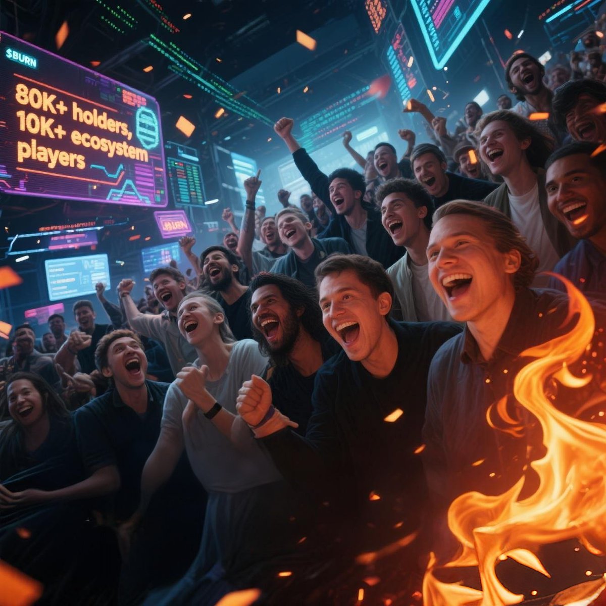 Burn_building's tweet photo. 80K+ holders, 10K+ ecosystem players, building 24/7 – $BURN culture is taking over #BNBChain! 🔥 Join the army and ride the 2025 dark horse!" https://t.co/r7mJoUCChR