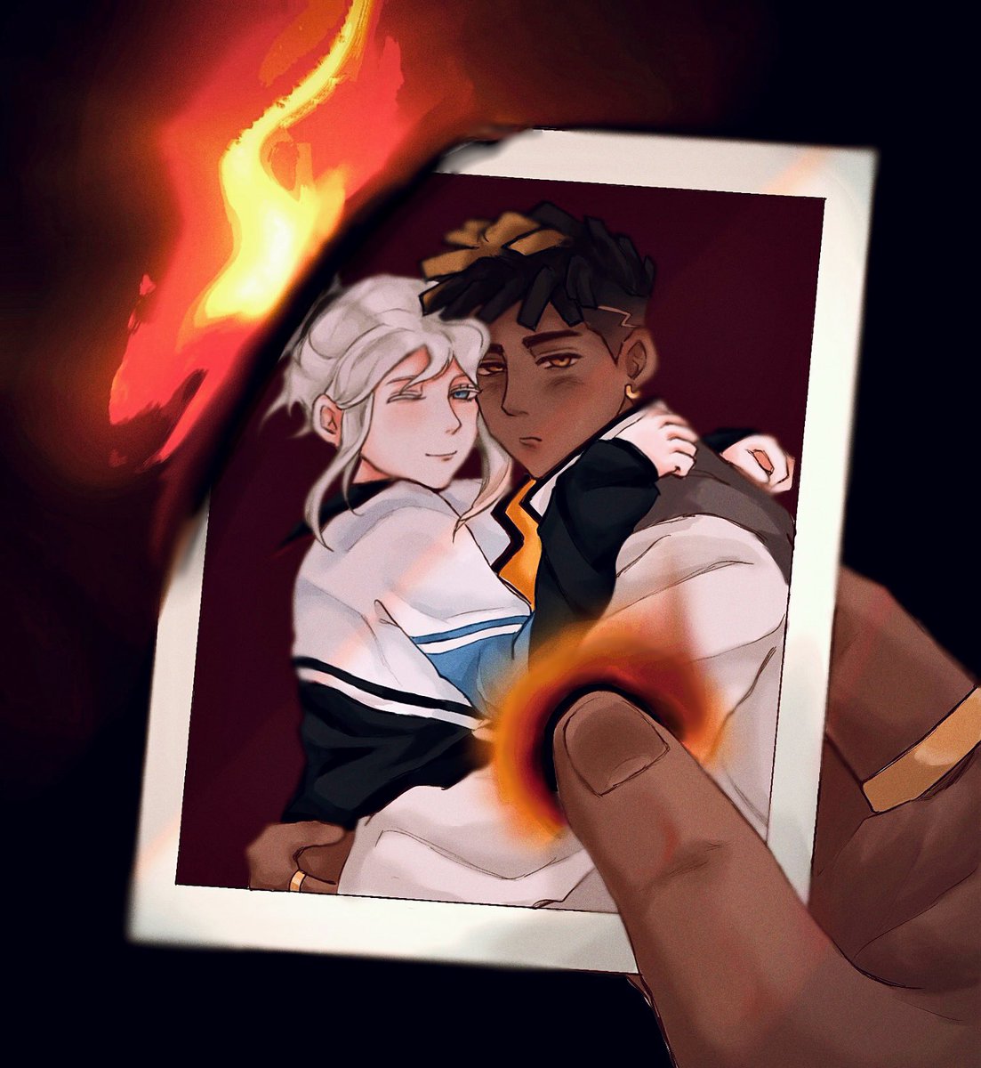 mlightv1gil's tweet image. a burning memory
( fixed some minor details )
#firestorm #valorantart #jett #phoenix