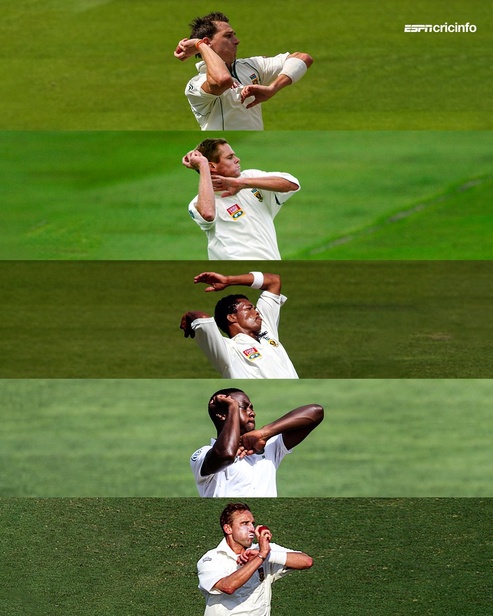 ESPNcricinfo's tweet image. The top five wicket-takers for SA in Tests 

Pick your all-time 3-man attack ⚡