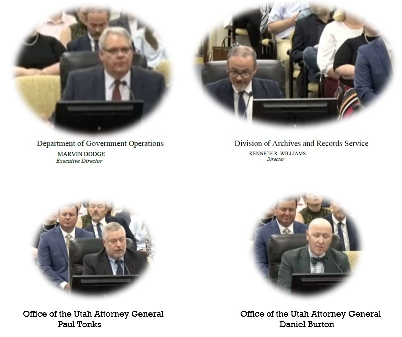 donMiguelSLC's tweet photo. At the 06/09 @utahsenate confirmation committee four governmental employees spoke in favor of  Lonny Pehrson's nomination. 7 citizens spoke against his nomination. Let that sink in. For the record, I was in favor of an Administrative Law Judge replacing the State Records Committee. However, I am opposed to this nominee and so should you.