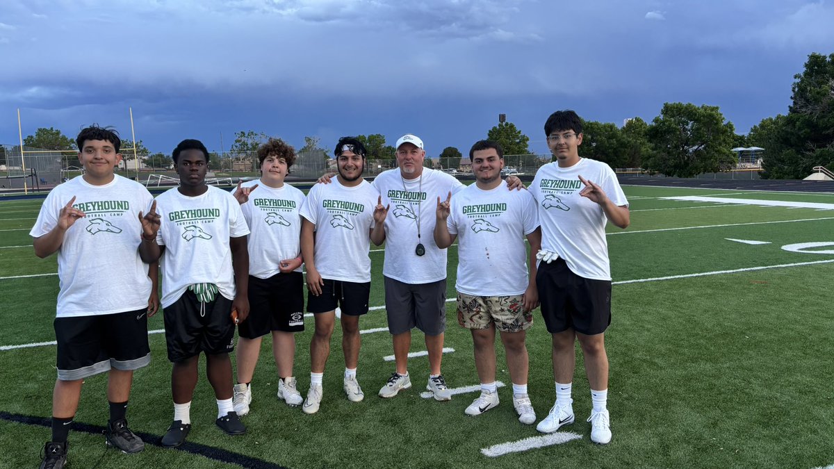 Ulysses Ronquillo (@ulyssesr_70) on Twitter photo Had a great and fun time out at the camp today with my teammates! Thank you <a href="/CoachKelleyLee/">Kelley Lee</a> for the invite
As well <a href="/coachmccraw/">Andrew McCraw</a> and <a href="/CoachBortle/">Austin Bortle</a> for teaching me some new skills today
<a href="/ENMUFootball/">Eastern New Mexico University Football</a> <a href="/BulldogCityFB/">Bulldog City Football</a> <a href="/PrepRedzoneNM/">Prep Redzone New Mexico</a> Had a great and fun time out at the camp today with my teammates! Thank you <a href="/CoachKelleyLee/">Kelley Lee</a> for the invite
As well <a href="/coachmccraw/">Andrew McCraw</a> and <a href="/CoachBortle/">Austin Bortle</a> for teaching me some new skills today
<a href="/ENMUFootball/">Eastern New Mexico University Football</a> <a href="/BulldogCityFB/">Bulldog City Football</a> <a href="/PrepRedzoneNM/">Prep Redzone New Mexico</a>