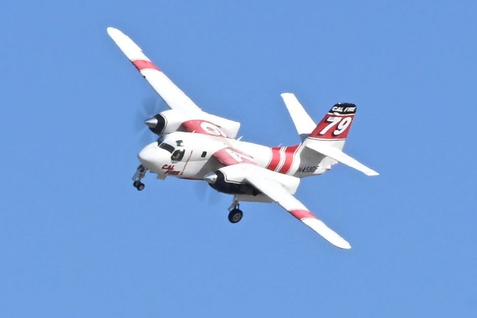 CCFOC1's tweet image. Lots of Cal Fire activity at Hollister today. Tanker 79 flew several times while I was there