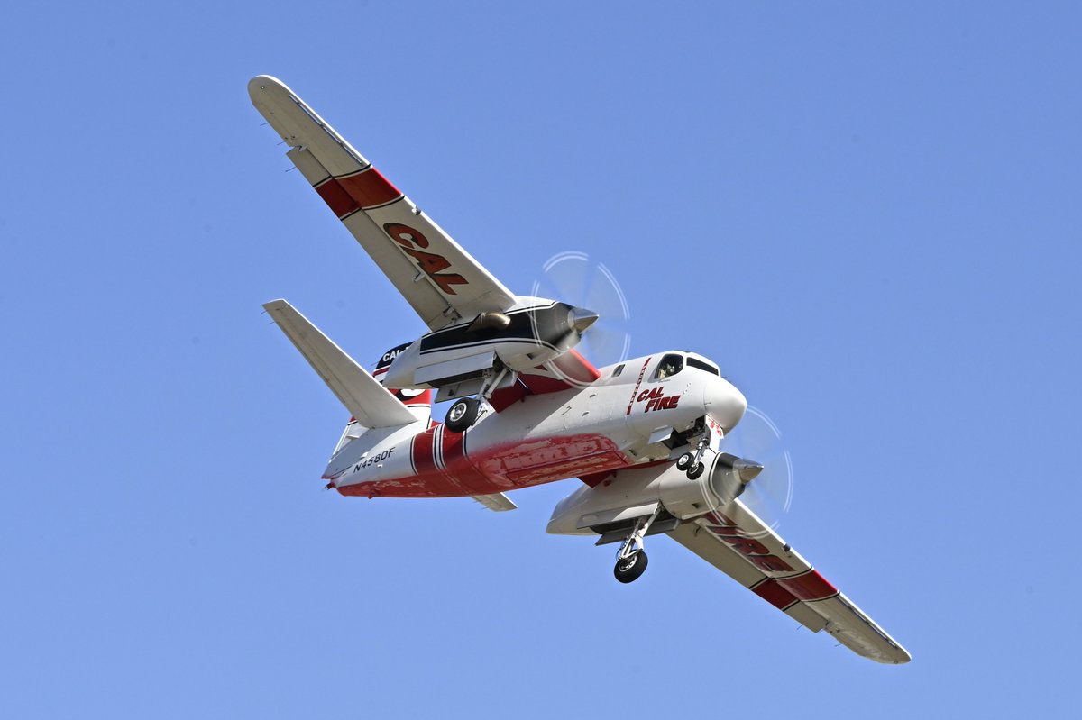 CCFOC1's tweet image. Lots of Cal Fire activity at Hollister today. Tanker 79 flew several times while I was there