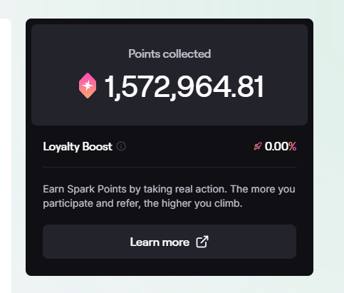 liyinjyun's tweet photo. 這是什麼群星集結~太牛了吧⚡️ @sparkdotfi 

該存錢的存錢，該質押的質押。
https://t.co/4GQUDAmHFK

這波就靠 #SparkFi  #SNAPS 
已分配資產價值超過 38.3 億美元 - 創歷史新高
你還沒有開始加入嗎？底下留言區邀請碼自取

@cookiedotfun @KaitoAI @fwielanier
