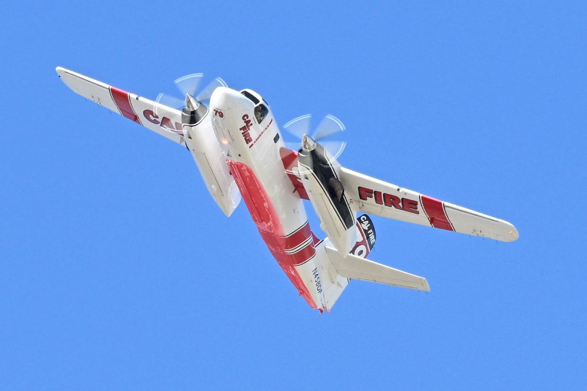 CCFOC1's tweet image. Lots of Cal Fire activity at Hollister today. Tanker 79 flew several times while I was there