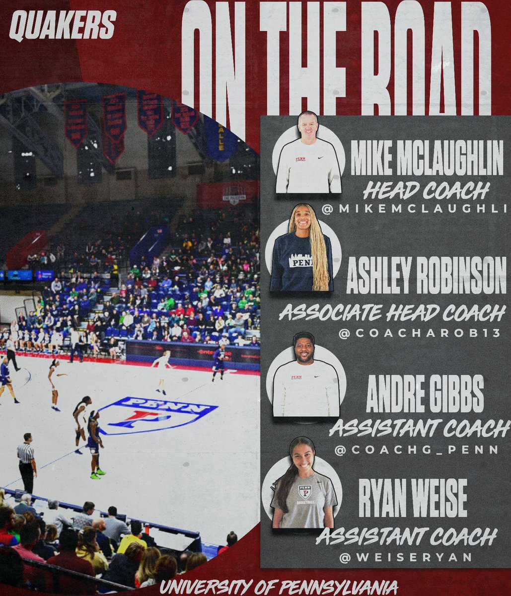 Penn Women's Basketball (@pennwbb) on Twitter photo ๐ฃ๏ธ ON THE ROAD โ๏ธ
Weโre searching for competitors who bring:
โ๏ธ Heart โฅ๏ธ
โ๏ธ Grit ๐ฅ
โ๏ธ Toughness ๐ช
The core of our programโs identity.
If youโre built for the grind & ready to win on & off the court, we want to see YOU play.
Future Quakers โ Drop your schedules! ๐ฉ ๐ฃ๏ธ ON THE ROAD โ๏ธ
Weโre searching for competitors who bring:
โ๏ธ Heart โฅ๏ธ
โ๏ธ Grit ๐ฅ
โ๏ธ Toughness ๐ช
The core of our programโs identity.
If youโre built for the grind & ready to win on & off the court, we want to see YOU play.
Future Quakers โ Drop your schedules! ๐ฉ