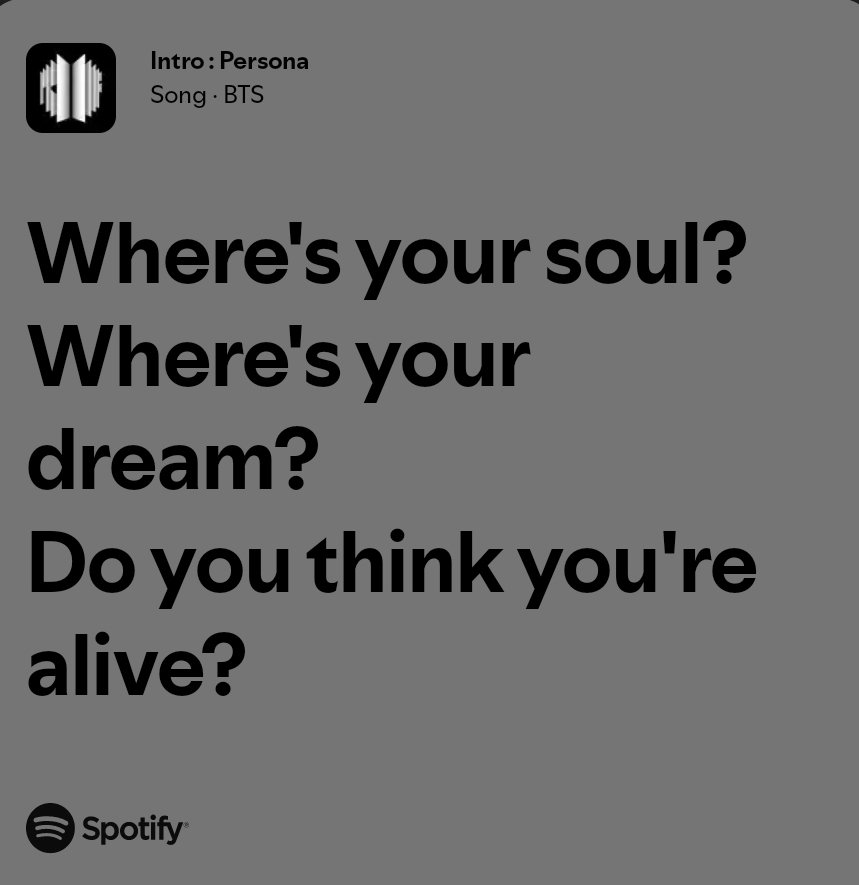 RMofBTS_Lyrics's tweet image. BTS (RM) - Intro: Persona
💿open.spotify.com/track/1e45vYKA…