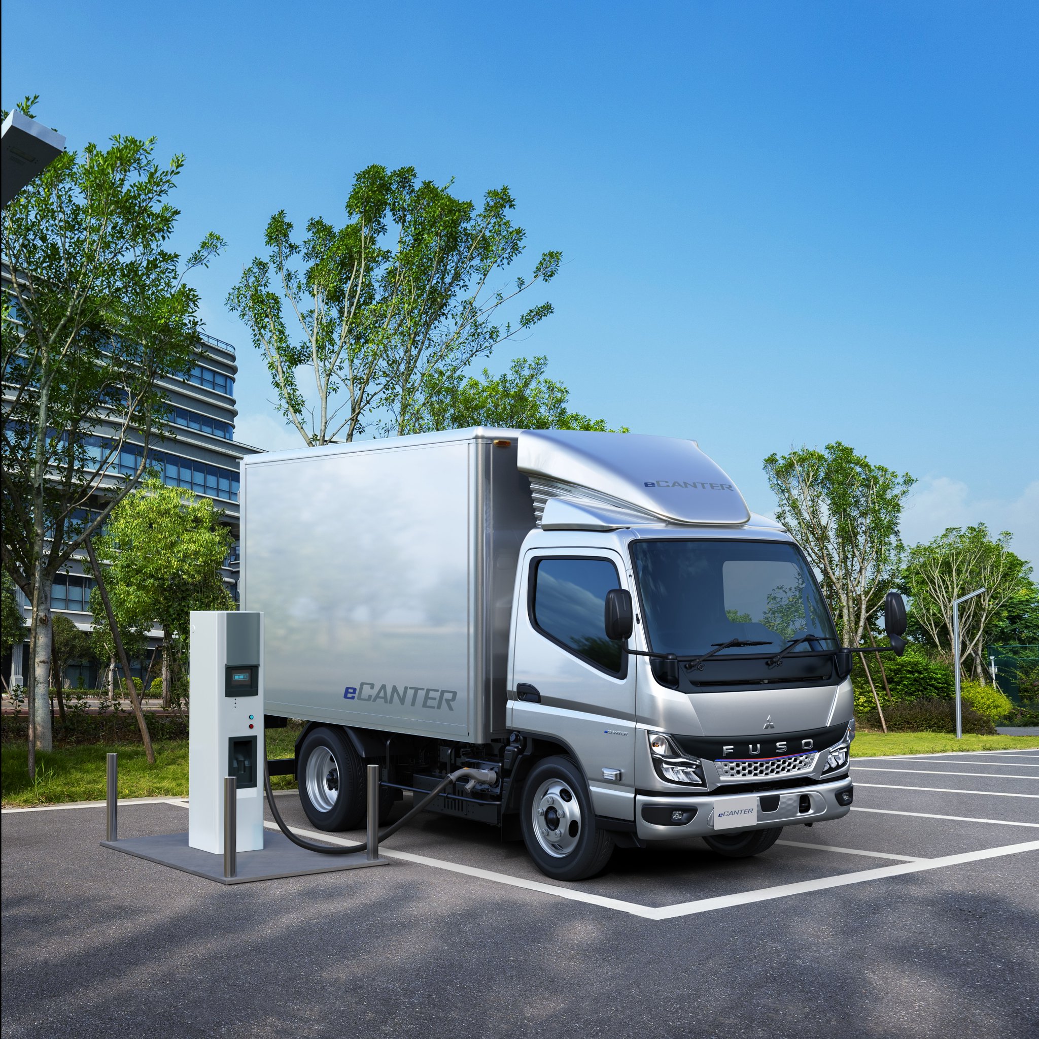 FUSO eCanter ミニカーセット 充電ステーション付き 非売品 三菱ふそう e CANTER ミニカーセット - メルカリ