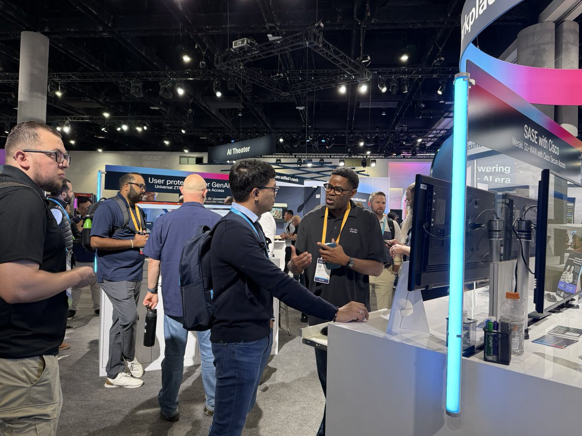 JillPerez_ATL's tweet image. What a week at #ciscolive2025! Hearing how we help customers achieve tremendous outcomes is the best 🫶🏼 #CiscoSDWAN 

“@Cisco brings it all together and makes sure our heart is beating every single day.”  – Ralf Huebenthal, Global Head of IT Platforms, Nestlé