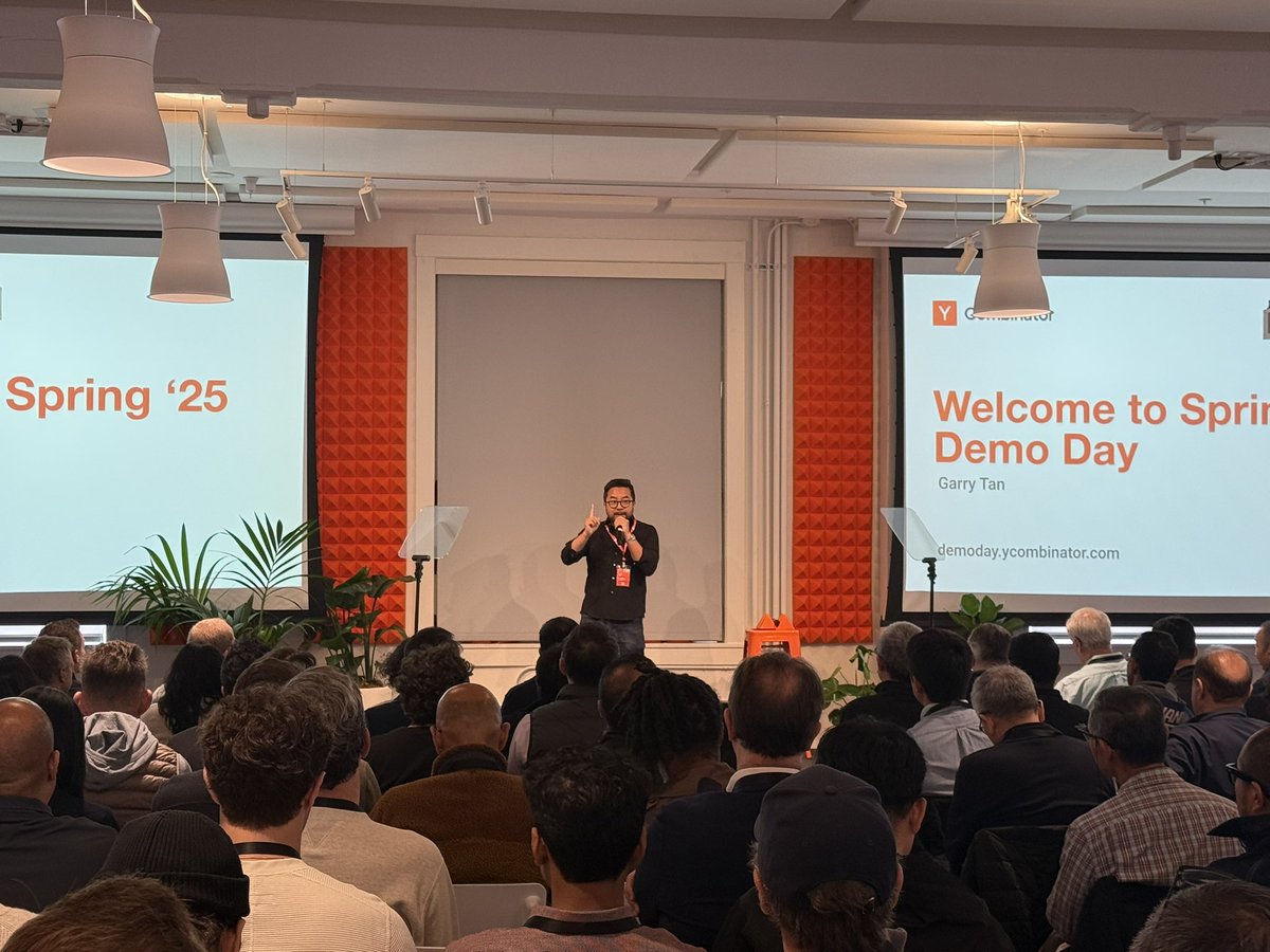 Jon Xu (@xuster) on Twitter photo That's a wrap for the first <a href="/ycombinator/">Y Combinator</a> Spring Batch demo day! Packed house at our place.
Half of the companies started YC with just an idea. The batch still averaged 12% w/w growth. Excited for what’s ahead for these incredible founders 🚀 That's a wrap for the first <a href="/ycombinator/">Y Combinator</a> Spring Batch demo day! Packed house at our place.
Half of the companies started YC with just an idea. The batch still averaged 12% w/w growth. Excited for what’s ahead for these incredible founders 🚀