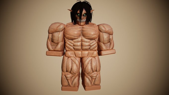 AD890D's tweet image. Eren Comm #Roblox #RobloxDev #RblxDevs #b3d #zbrush #substancepainter comms open.