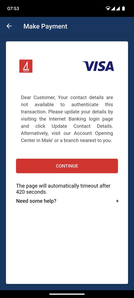 aniyaa11's tweet photo. @bankofmaldives Why is this happening to customers, and when can you resolve it https://t.co/38j0Yz0rDb