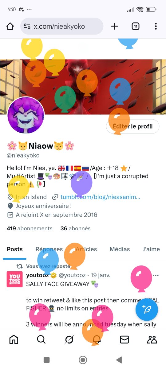nieakyoko's tweet photo. I dreamt of Happy Tree Friends last night lol. Also, happy birthday to me (I'm so fucking old)! 🌸🖤 https://t.co/j0haGo4ZK3
