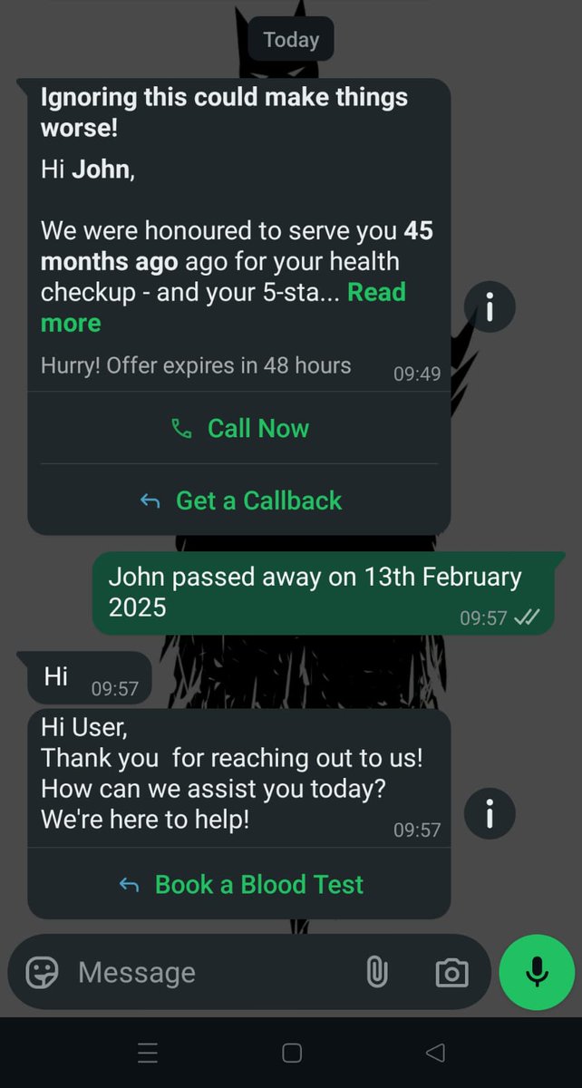 andz213's tweet photo. AI Chatbots are the future and will replace humans!

Also, AI Chatbots🤪

#AI #AIChatbot #Funny https://t.co/IBuvsyAvIk