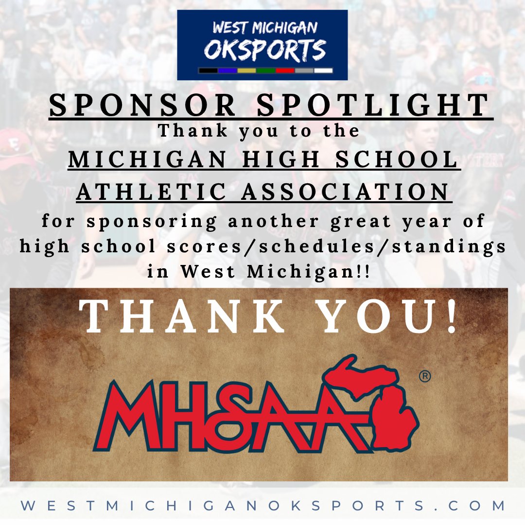 Don Patten (@westmichspartan) on Twitter photo We couldn't do this without our great sponsors!!
Thank you to the MHSAA for their support of westmichiganoksports.com !!
<a href="/PowerStrengthTS/">PowerStrength Training Systems</a> <a href="/jhutt5/">Jason Hutton</a> <a href="/Hugeshow/">HUGE</a> <a href="/MHSAA/">MHSAA</a>
<a href="/BakitaWOODRadio/">Bret Bakita</a> <a href="/MLiveSports/">MLive Sports</a> <a href="/jackdoles/">Jack Doles</a> <a href="/thesportsprojec/">Steven Project, MBA</a> <a href="/lenny_padilla/">Lenny Padilla</a> <a href="/Patrick_Nothaft/">Patrick Nothaft</a> We couldn't do this without our great sponsors!!
Thank you to the MHSAA for their support of westmichiganoksports.com !!
<a href="/PowerStrengthTS/">PowerStrength Training Systems</a> <a href="/jhutt5/">Jason Hutton</a> <a href="/Hugeshow/">HUGE</a> <a href="/MHSAA/">MHSAA</a>
<a href="/BakitaWOODRadio/">Bret Bakita</a> <a href="/MLiveSports/">MLive Sports</a> <a href="/jackdoles/">Jack Doles</a> <a href="/thesportsprojec/">Steven Project, MBA</a> <a href="/lenny_padilla/">Lenny Padilla</a> <a href="/Patrick_Nothaft/">Patrick Nothaft</a>