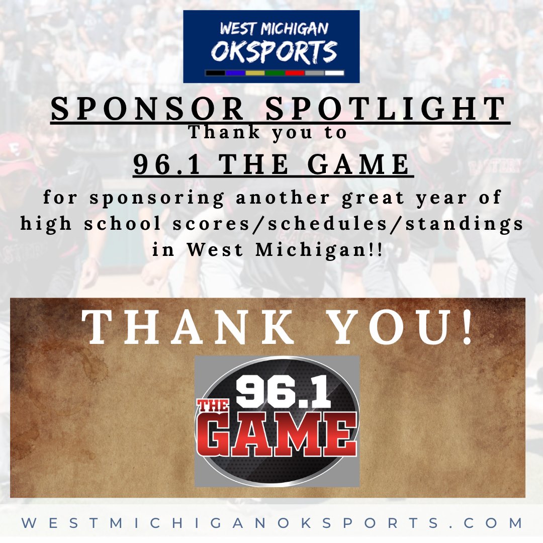 Don Patten (@westmichspartan) on Twitter photo We couldn't do this without our great sponsors!!
Thank you to 96.1 The Game and Bret Bakita for their support of westmichiganoksports.com !!
<a href="/PowerStrengthTS/">PowerStrength Training Systems</a> <a href="/jhutt5/">Jason Hutton</a> <a href="/Hugeshow/">HUGE</a> <a href="/MHSAA/">MHSAA</a>
<a href="/BakitaWOODRadio/">Bret Bakita</a> <a href="/MLiveSports/">MLive Sports</a> <a href="/jackdoles/">Jack Doles</a>
<a href="/thesportsprojec/">Steven Project, MBA</a> <a href="/lenny_padilla/">Lenny Padilla</a> <a href="/Patrick_Nothaft/">Patrick Nothaft</a> We couldn't do this without our great sponsors!!
Thank you to 96.1 The Game and Bret Bakita for their support of westmichiganoksports.com !!
<a href="/PowerStrengthTS/">PowerStrength Training Systems</a> <a href="/jhutt5/">Jason Hutton</a> <a href="/Hugeshow/">HUGE</a> <a href="/MHSAA/">MHSAA</a>
<a href="/BakitaWOODRadio/">Bret Bakita</a> <a href="/MLiveSports/">MLive Sports</a> <a href="/jackdoles/">Jack Doles</a>
<a href="/thesportsprojec/">Steven Project, MBA</a> <a href="/lenny_padilla/">Lenny Padilla</a> <a href="/Patrick_Nothaft/">Patrick Nothaft</a>