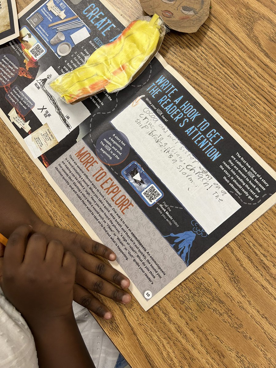 LitWhittEd's tweet image. 🔥 Our young authors at Title I Camp HB3 have been building their narratives layer by layer with our Plot Volcano! Today, they’re crafting the hook—igniting their stories and pulling readers in. Eruption of creativity incoming! 🌋📖 #HB3Camp #WritingFun