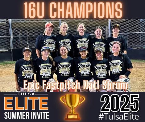 Back to back weekend CHAMPS!! <a href="/TulsaElite/">Tulsa Elite Sports</a> 
Stats: AVG 474, OBP 545, 9 Hits, 4 RBIs
 <a href="/rsusoftball/">RSU Softball</a> <a href="/TulsaSoftball/">Tulsa Softball</a> <a href="/OBU_Softball/">OBU Softball</a> <a href="/SNUSoftball/">SNU Softball</a> <a href="/UCOSoftball/">UCOSoftball</a> <a href="/OCeaglesSB/">OC Softball</a> <a href="/MSC_Softball/">MSC Softball</a> <a href="/SSC_Softball/">Seminole State College Softball</a> <a href="/BluejaySoftball/">Creighton Softball</a> <a href="/SWOSUSoftball/">SWOSU Softball</a> <a href="/ocu_softball/">Oklahoma City University Softball</a> <a href="/USAOsoftball/">USAO Softball</a> <a href="/UTEPSoftball/">UTEP Softball</a>  <a href="/MeanGreenSB/">UNT Softball</a>