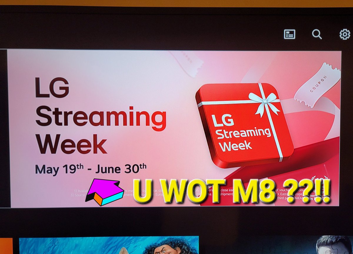 LG’s "Streaming Week"
A stunning display of counting skills, stretching from May 19th to June 30th. Bold move redefining “week,” but hey, who am I to question the visionaries who brought us *fridges with Wi-Fi*?  
#INNOVATION #UWOTM8 #LG #LifesGood