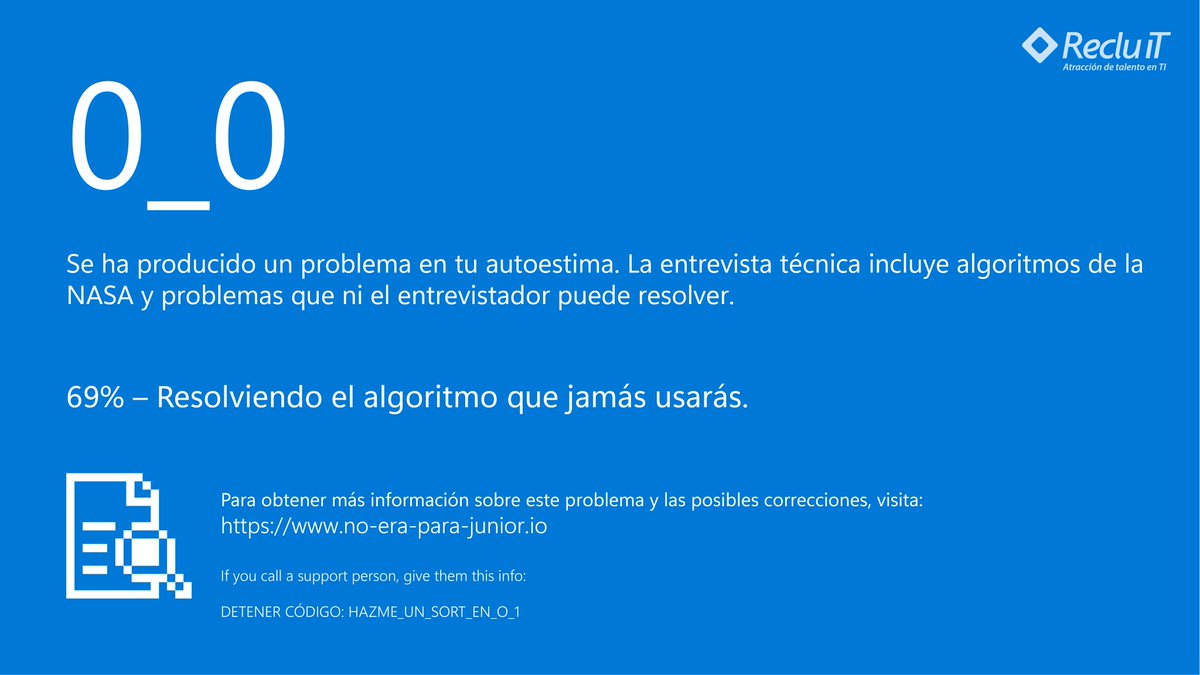 RecluITmx's tweet image. 💻😩 Hay errores que duelen… y hay otros que nos dan ganas de reiniciar nuestra carrera.

Aquí algunas pantallas azules que seguro más de un dev ha visto (al menos mentalmente).

¿Cuál de estas te ha pasado? ¿Qué otra agregarías?

#Humor #PantallaAzul #Programación