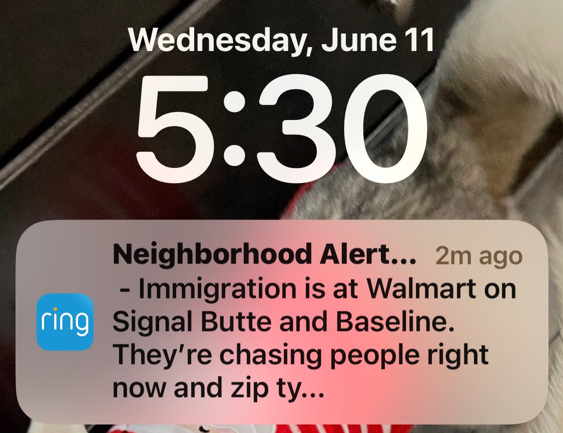 This is why people are protesting. It’s not media propaganda. They are rounding up anyone that LOOKS “illegal” This should be concerning to EVERYONE. They have no way of knowing who shopping at Walmart is a citizen. Our freedoms are officially gone.
