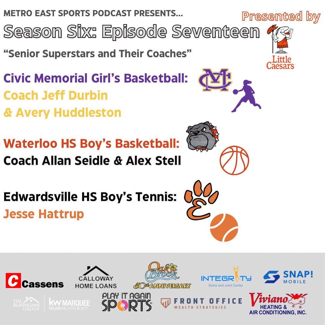 Metro East Sports Podcast (@podcastmetro) on Twitter photo ⭐️We’re back with the superstars of the 6️⃣1️⃣8️⃣
Check out the latest episode now on YouTube, Spotify, Apple, or wherever you get your podcasts!
<a href="/CIVICBBALL/">Civic Memorial Bball</a>
<a href="/WaterlooBA/">WaterlooBA</a>
<a href="/Edwardsville618/">Edwardsville Athletics 618</a>
<a href="/EvilleTiger10s/">Edwardsville Tiger Tennis</a>
open.spotify.com/episode/2SVFuS… ⭐️We’re back with the superstars of the 6️⃣1️⃣8️⃣
Check out the latest episode now on YouTube, Spotify, Apple, or wherever you get your podcasts!
<a href="/CIVICBBALL/">Civic Memorial Bball</a>
<a href="/WaterlooBA/">WaterlooBA</a>
<a href="/Edwardsville618/">Edwardsville Athletics 618</a>
<a href="/EvilleTiger10s/">Edwardsville Tiger Tennis</a>
open.spotify.com/episode/2SVFuS…