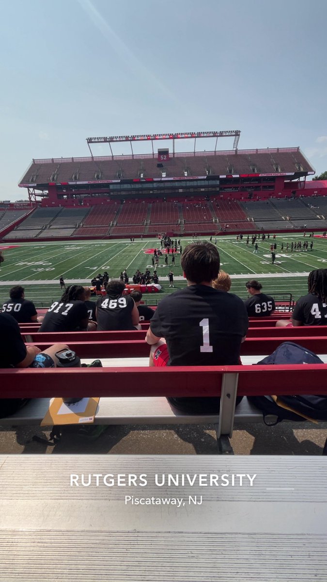 Had a great time today at rutgers university. Was blessed to have won all my agility/speed reps and to have gone 12 for 14 in my 1v1 reps. Thank you to all the coaches that taught me and spoke to me today!! <a href="/GregSchiano/">Greg Schiano</a> <a href="/Coach_Carrezola/">Luke Carrezola</a> <a href="/CoachNoonanRU/">Charlie Noonan</a> <a href="/CoachShaw__/">Damiere Shaw</a> <a href="/CoachDDalton/">Danny Dalton</a>