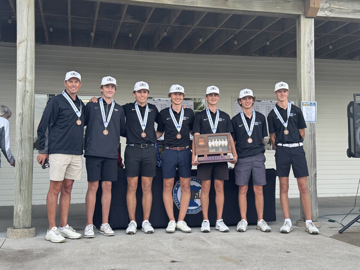 swchssports's tweet image. 🎉 Congratulations boys golf on taking 3rd place 🥉 at the state tournament!