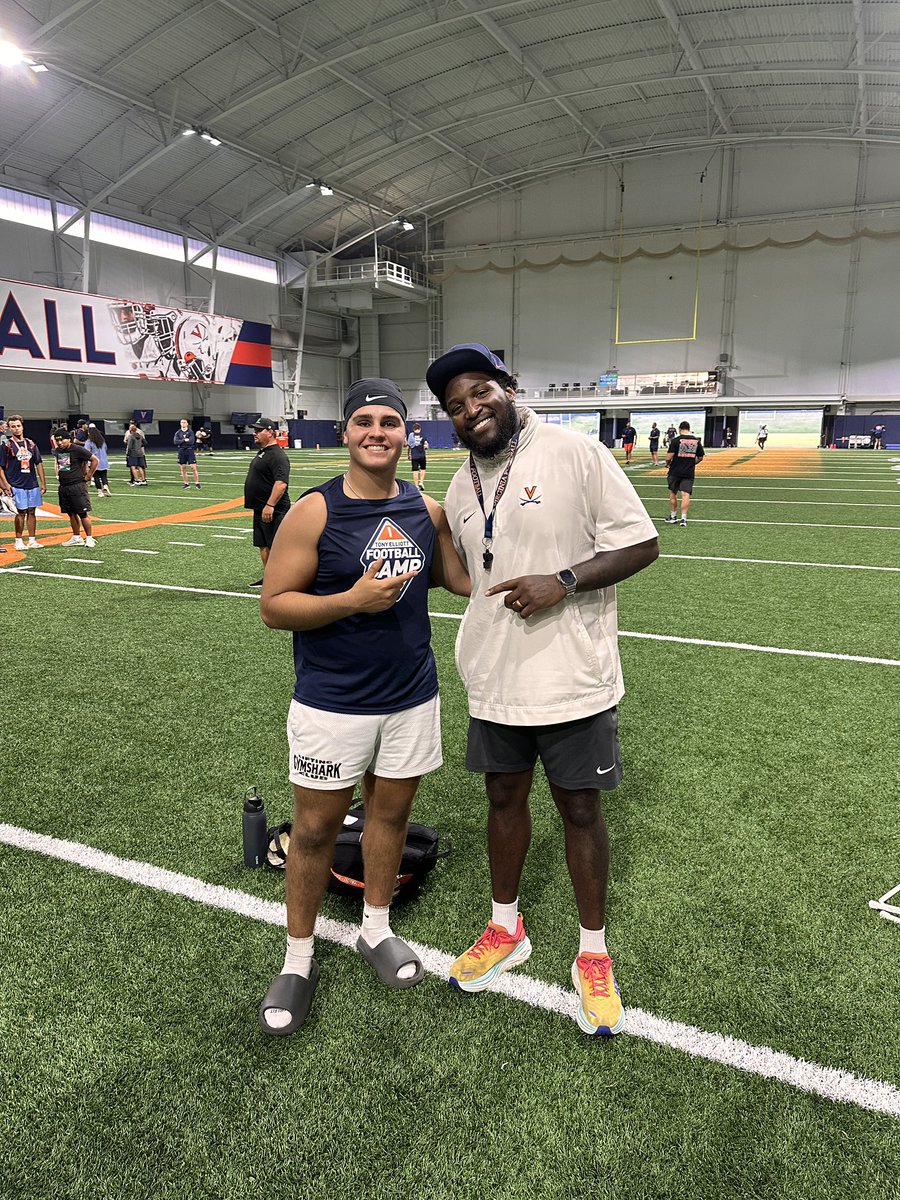 Andres Delgado (@andresdelg52) on Twitter photo Wanna Thank <a href="/UVAFootball/">Virginia Football</a> for today’s camp. Special thanks to <a href="/coachdowning1/">Kevin Downing</a>, <a href="/Mike_Moore32/">Mike Moore</a>, <a href="/kambutler82/">Kam Butler</a>, and <a href="/CoachChrisSlade/">Chris Slade</a> for coaching me, learned a lot from today. Wanna Thank <a href="/UVAFootball/">Virginia Football</a> for today’s camp. Special thanks to <a href="/coachdowning1/">Kevin Downing</a>, <a href="/Mike_Moore32/">Mike Moore</a>, <a href="/kambutler82/">Kam Butler</a>, and <a href="/CoachChrisSlade/">Chris Slade</a> for coaching me, learned a lot from today.