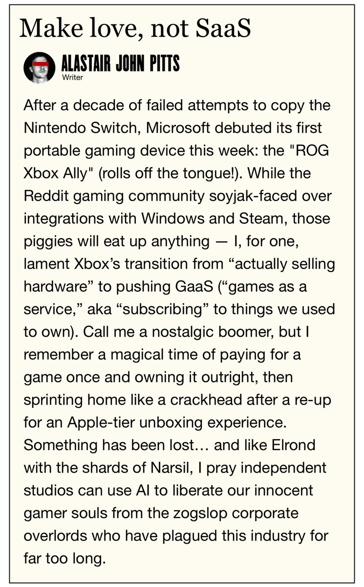 traestephens's tweet image. Great “shards of Narsil”reference in @PirateWires this morning. Well played.