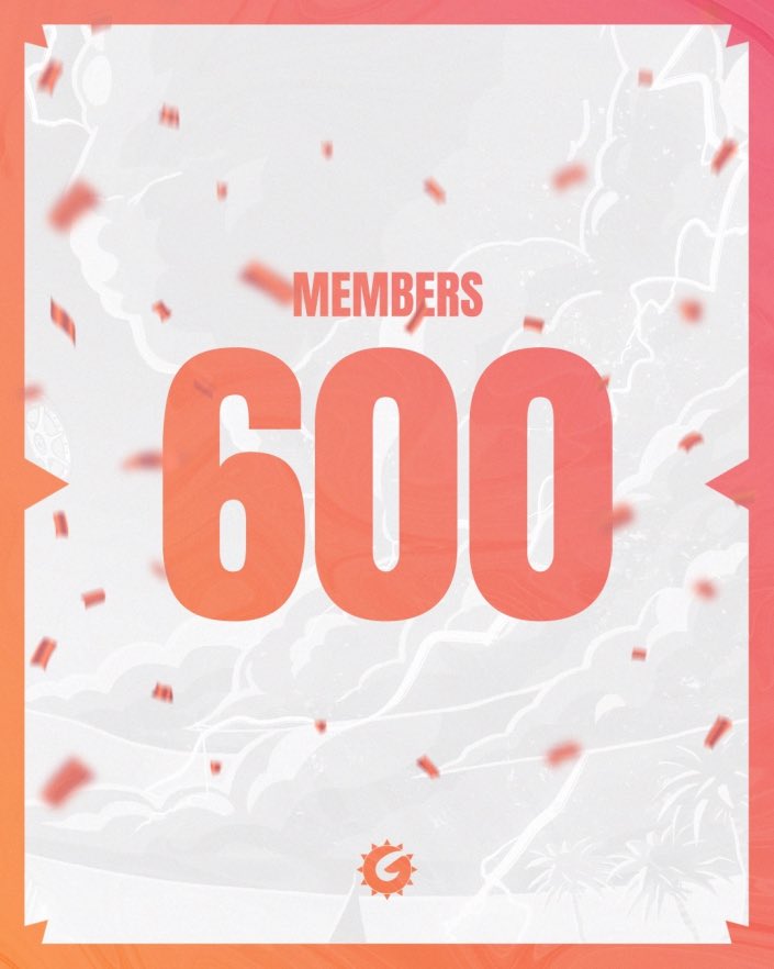 The big 600! thank you for joining and being apart of the GHE Family ❤️
