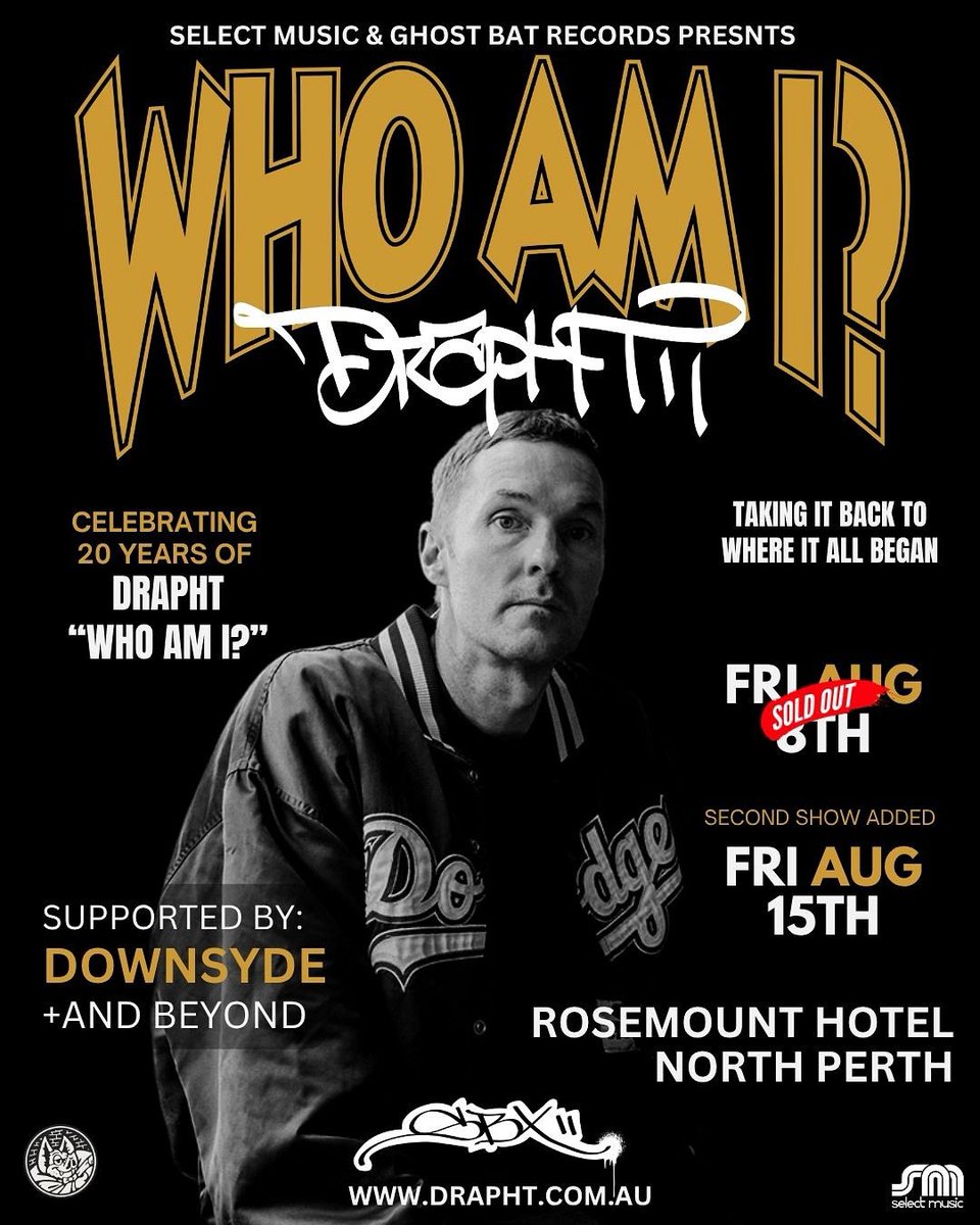 Drapht's tweet image. Just added a second Perth show! 

rosemounthotel.oztix.com.au/outlet/event/3…