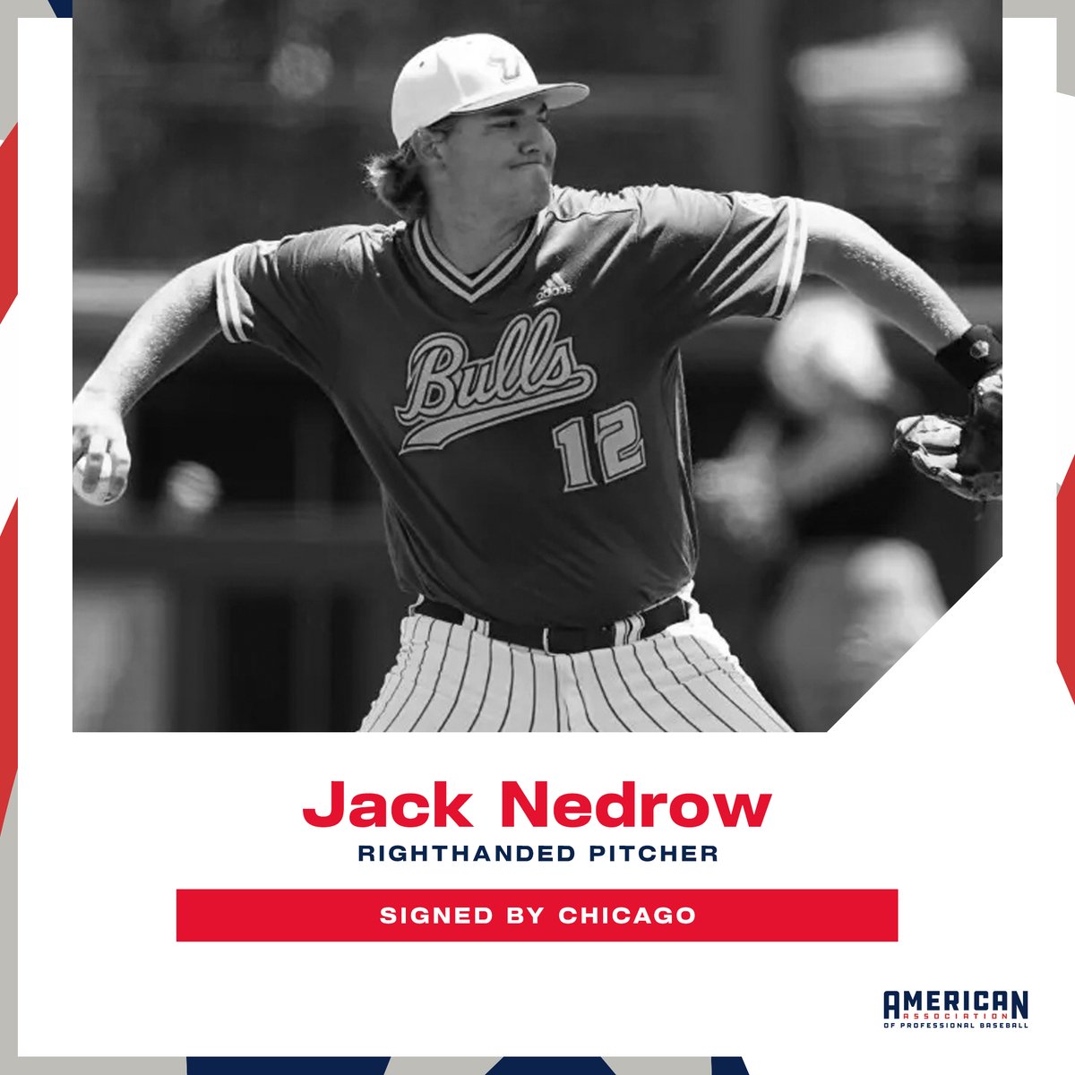 American Association (@aa_baseball) on Twitter photo June 11 Transaction: <a href="/TheChicagoDogs/">Chicago Dogs</a> signed RHP Jack Nedrow (<a href="/jack_nedrow/">Jack Nedrow</a>).
Nedrow joins Chicago after pitching collegiately for @usfbaseball and @leeubaseball.
baseball.pointstreak.com/player.html?pl… June 11 Transaction: <a href="/TheChicagoDogs/">Chicago Dogs</a> signed RHP Jack Nedrow (<a href="/jack_nedrow/">Jack Nedrow</a>).
Nedrow joins Chicago after pitching collegiately for @usfbaseball and @leeubaseball.
baseball.pointstreak.com/player.html?pl…