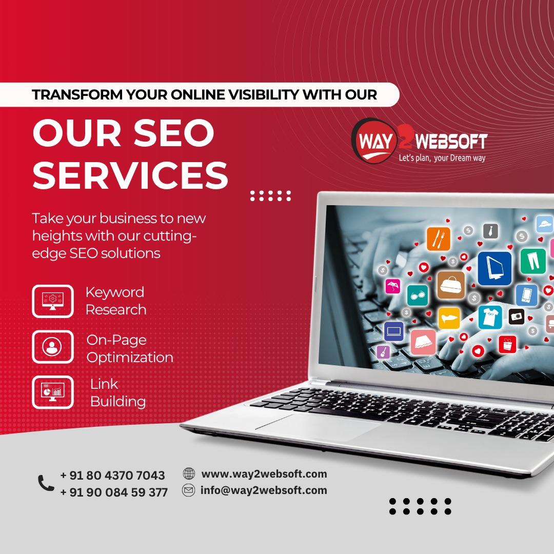way2websoft's tweet image. Transform your online visibility with our SEO services

 Want more people to find your website? Our SEO services help your site show up on search engines like Google.
  
📧 Email: info@way2websoft.com
📞 Contact: +91 80 4370 7043 

#GrowYourBusiness #WebsiteRanking #way2websoft
