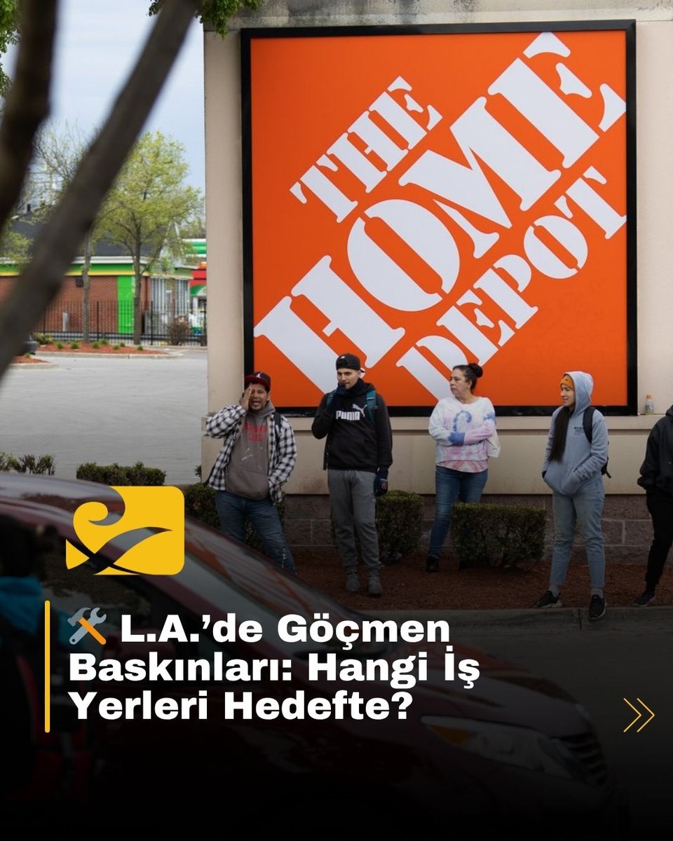 🛠️ L.A.’de Göçmen Baskınları: Hangi İş Yerleri Hedefte?

🚨 L.A.’de göçmen baskınlarında hedef: Home Depot, mahkemeler, kütüphaneler
📍 Huntington Park, Santa Ana ve Pomona ön planda
📢 Protestolar büyüyor
#LAGöçmenBaskını #HomeDepot #ICE #Gösteri #ABDgöçmenlik